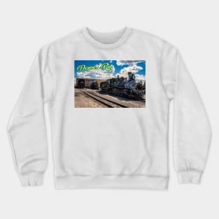 Denver and Rio Grande 425 Steam Locomotive at Antonito Colorado Crewneck Sweatshirt